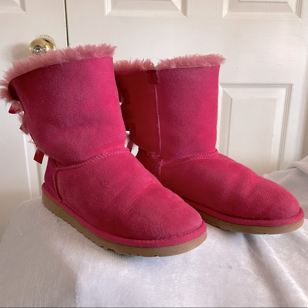 UGG Bailey bow pink